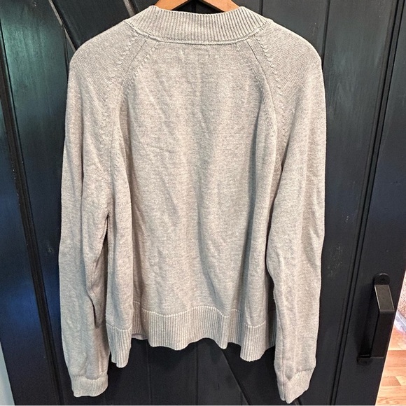 Daily Ritual Women's Boxy Crewneck Sweater, Plus Sz XXL, Gray, Cotton - Picture 4 of 6